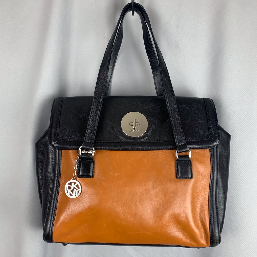DKNY Two-Tone Leather Bag